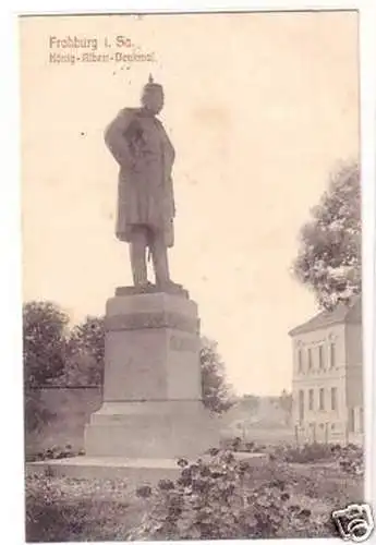 23006 Ak Frohburg in Sa. König Albert Denkmal 1911