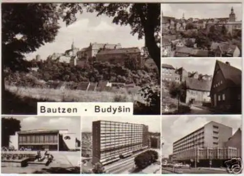 12007 Mehrbild Ak Bautzen HO Cafe "Lubin" 1980