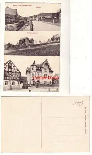 80153 Mehrbild Ak Gruss aus Harpersdorf Strasse, Gesensungsheim, Geschäft um1910