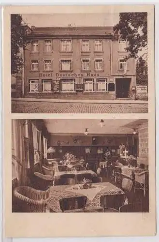 89438 Mehrbild Ak Lucka Hotel Deutsches Haus 1928