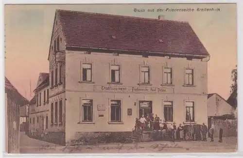 89002 Ak Gruß aus der Friedenseiche Breitenhain 1919