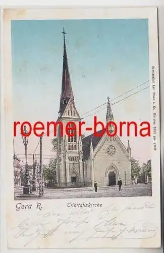 82811 Patent Ak Gera Reuss Trinitatiskirche 1902