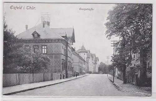 88685 Ak Eisfeld in Thüringen Georgstrasse um 1910