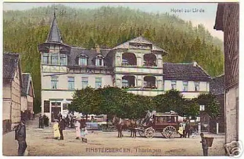 14007 Ak Finsterbergen Hotel zur Linde um 1910