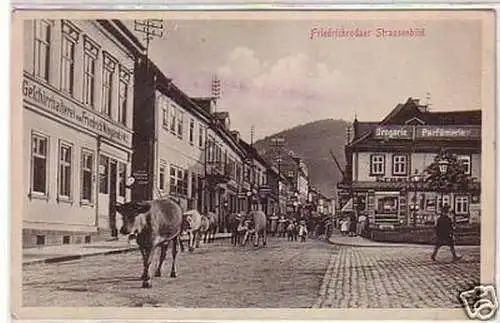 21795 Feldpost Ak Friedrichrodaer Straßenbild 1915