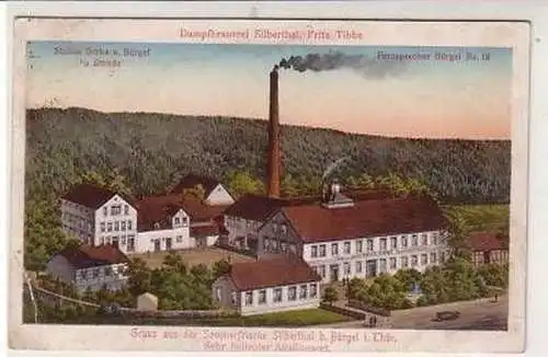 42336 Ak Dampfbrauerei Silberthal bei Bürgel um 1920