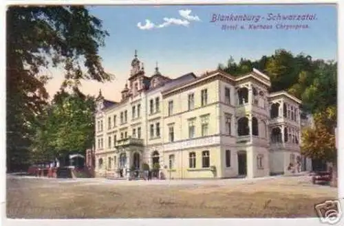 19140 Ak Blankenburg Schwarzatal Hotel 1917