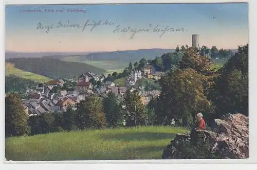 71161 Ak Lobenstein Blick vom Kirchberg 1919