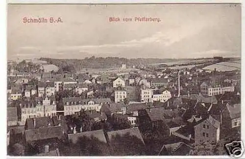 24267 Ak Schmölln S.-A. Blick vom Pfefferberg 1909