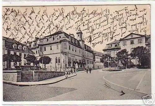 17297 Ak Ilmenau Marktplatz mit Rathaus 1912