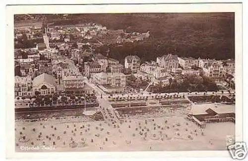 18702 Ak Ostseebad Bansin Fliegeraufnahme um 1940