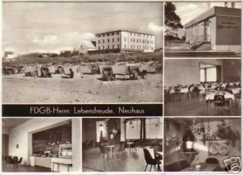 12042 Ak FDGB-Heim Lebensfreude Neuhaus um 1970