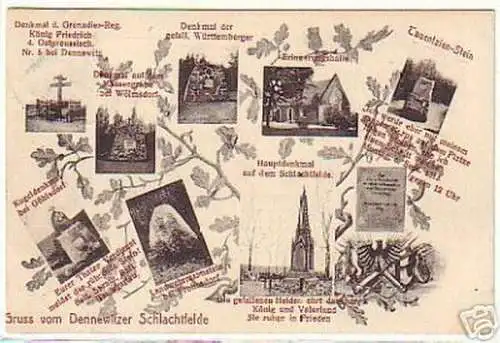 14916 Mehrbild Ak Gruß von Dennewitzer Schlachtfelde