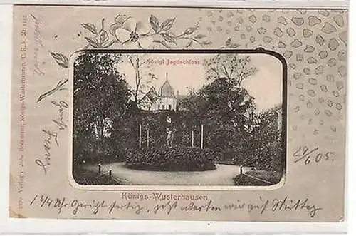 14717 Ak Königs-Wusterhausen königliches Jagdschloss 1905