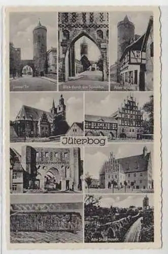 36207 Mehrbild Ak Jüterbog Stadtansichten 1940