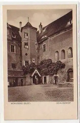 36315 Ak Mühlberg Elbe Schlosshof 1927