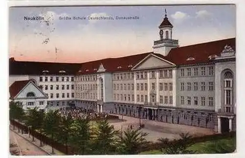 57157 Ak Neukölln Größte Schule Deutschlands Donaustraße 1915