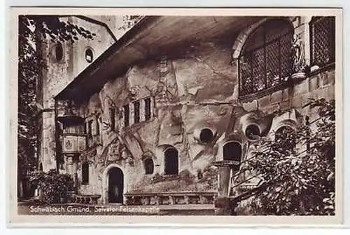 23022 Ak Schwäbisch Gmünd Salvator Felsenkapelle 1953