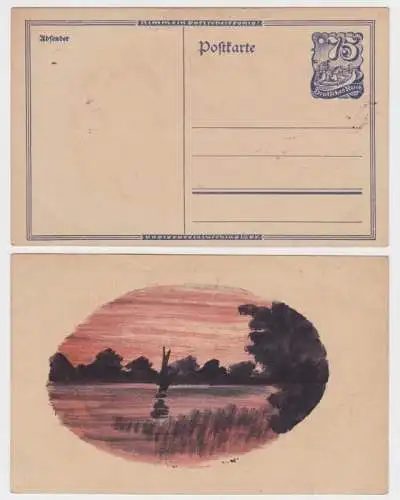 97365 DR Ganzsachen Postkarte P146 rückseitig Landschaftspanorama