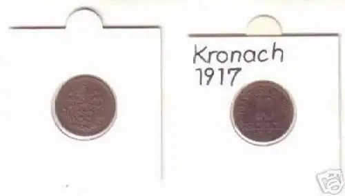 10 Pfennig Münze Notgeld Stadt Kronach 1917