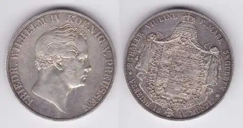 Doppeltaler Silber Münze Preussen Fr. Wilhelm IV. 1846 A (115011)