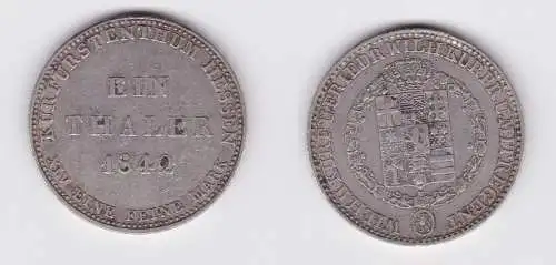 1 Taler Silber Münze Hessen-Kassel 1842 (122906)