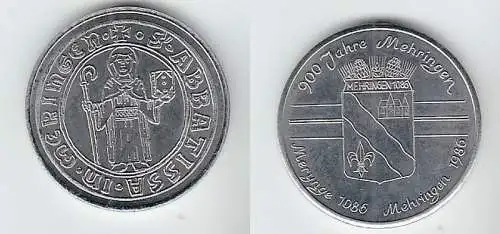 DDR Medaille 900 Jahre Mehringen 1086-1986 - Siegel (110193)