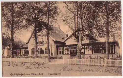 14206 Feldpost Ak Israelsdorf Gasthaus Lindenhof 1915