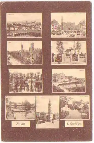 20014 Feldpost Mehrbild Ak Zittau in Sachsen 1914