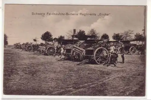 45665 Feldpost Ak schwere Feldhaubitzbatterie 1916