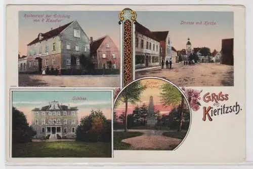 94969 Mehrbild Ak Gruß aus Kieritzsch Restaurant zur Erholung um 1930