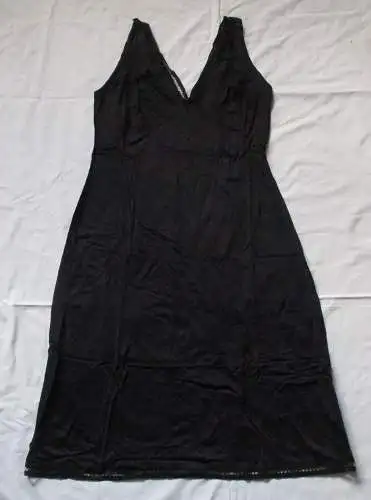 DDR Dessous Negligé Unterrock Nachtkleid schwarz Dederon Gr.42 Graziella (159791