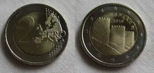 2 Euro Gedenkmünze Spanien Altstadt von Avila 2019 Stgl. (159805)