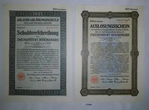 12,50 Mark Aktie Reichsschuldenverwaltung Berlin 25.September 1925 (131884)