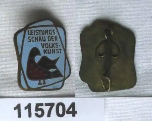 seltenes DDR Abzeichen Leistungsschau der Volkskunst  (115704)