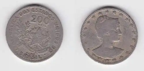 200 Reis Kupfer Nickel Münze Brasilien 1901 ()