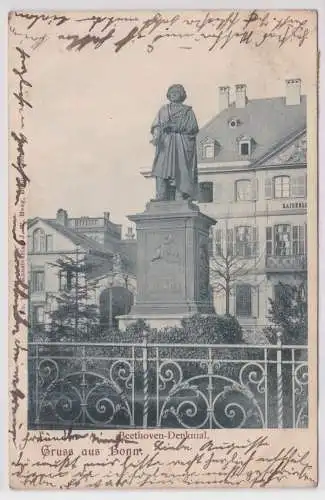 901845 Ak Gruss aus Bonn - Beethoven-Denkmal 1900