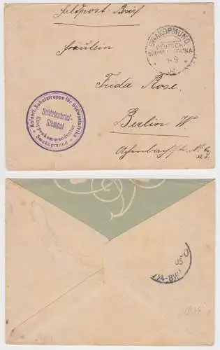 901458 Feldpostbrief mit Stempel Swakopmund Deutsch Süd-West-Afrika Namibia 1905