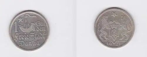 1 Gulden Silber Münze Freie Stadt Danzig 1923 (117091)