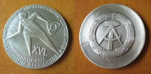 DDR Medaille XVI. Int. Leichtathletik Spartakiade Berlin 1974 SV Dynamo (149624)