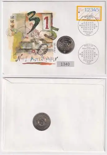 Numisbrief mit 5 Mark 500 Jahre Postwesen 1990 / 1993 (103795)