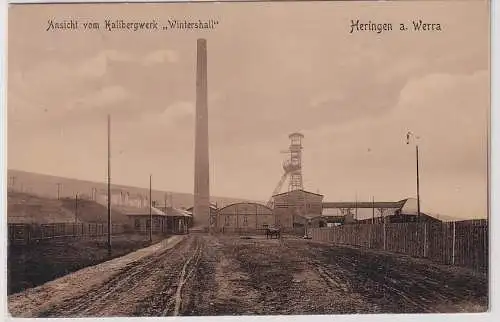 92960 Ak Heringen a.Werra Ansicht vom Kalibergwerk "Wintershall" 1907