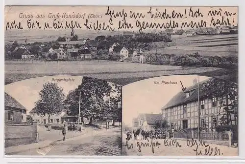 36848 Mehrbild Ak Gruß aus Groß-Kamsdorf (Thür.) Bergamtsplatz usw. 1914