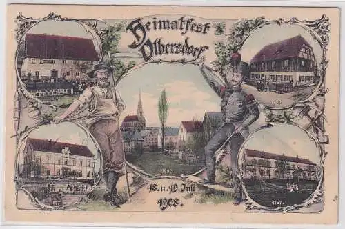 907863 Mehrbild Ak Heimatfest Olbersdorf 18. und 19.Juli 1908