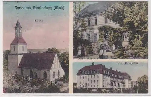 95954 Mehrbild Ak Gruß aus Blankenburg (Mark) alte und neue Heimstätte 1913