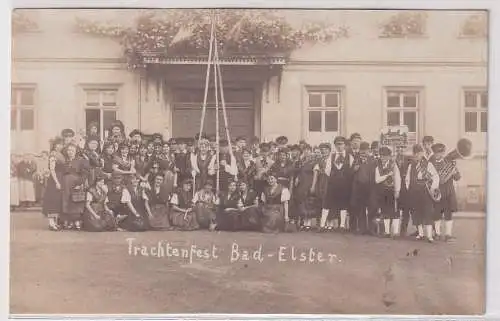 09192 Foto Ak Trachtenfest Bad Elster 1927