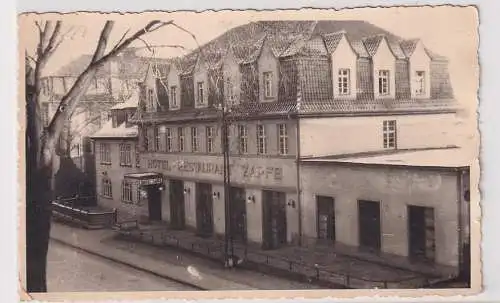 99498 Feldpost Foto Ak Saalfeld Hotel Restaurant Zapfe 1943