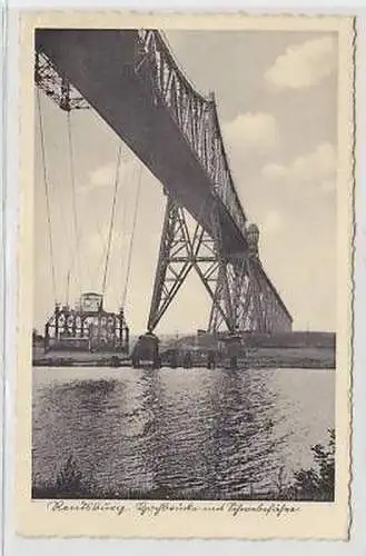 25104 Ak Rendsburg Hochbrücke mit Schwebefähre