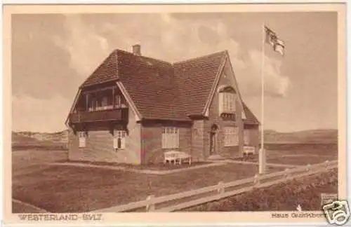 25384 Ak Westerland Sylt Haus Quickborn um 1930