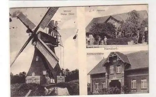 25559 Mehrbild Ak Hamdorf Windmühle usw. 1913